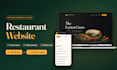 design a modern restaurant or cafe website