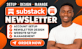setup substack account design beehiiv substack newsletter manage substack posts