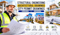 structural design, architectural drawing, city permit in virginia, arizona