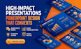 design powerpoint presentation, pitch deck and presentation slides