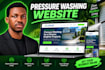design a pressure washing service website that gets quote requests
