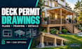 draw deck permit drawings with framing plans and details