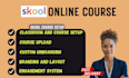 do skool community course setup, skool course setup and optimization