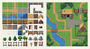 create custom pixel art tilesets, tilemaps, rpg, and game environments