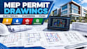 create architectural electrical, mep, plumbing and hvac permit drawings