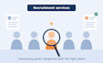 provide service as a recruiter