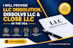 do llc dissolution, dissolve llc and close llc in the USA