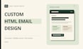 create one promotional HTML email from your content