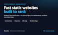 build a fast, modern static website for your business