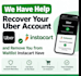 reactivate uber eat, amazon flex, uber account, and remove instacart waitlis