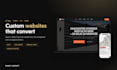 build a custom landing page in HTML, CSS and js