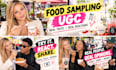 create authentic food sampling ugc videos with real reactions