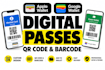 design apple wallet google wallet digital passes passkit qr barcode