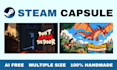 custom steam capsule art for your indie game