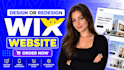 design wix website and redesign a business wix website