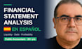 do financial statement analysis and ratio report in spanish