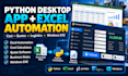 build custom python desktop app excel automation logistics quote cost calculator