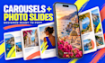 design instagram carousels and tiktok photo slides