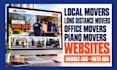 build local movers, long distance movers, office movers, piano movers websites