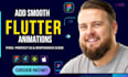 add smooth flutter animations page transitions and micro interactions