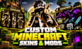 custom mod minecraft, minecraft skin, minecraft modpack, server, plugin