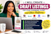 do draft listing on your poshmark closet and other platforms