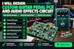 design custom guitar pedal pcb and audio effects circuit
