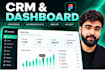design saas CRM dashboard and admin panel UI UX in figma