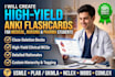 create high yield anki flashcards and medical mcqs