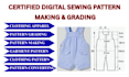create custom sewing patterns, clothing patterns and garment patterns
