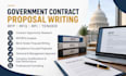 write and research government contract bid proposals, rfp and rfq responses