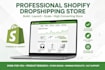 create shopify dropshipping store design