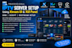 setup admin sever using xtream ui, and xui panel , drm script, restream setup
