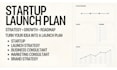 create a startup launch plan and growth strategy for your business