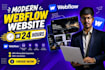 build luxury business website redesign and luxury webflow website development