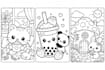create kawaii bold and easy coloring pages