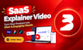 create saas explainer video, software demo,