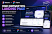 design a high converting landing page with relume and figma