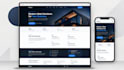 create a modern responsive frontend website
