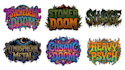 do psychedelic doom stoner doom sludge atmospheric logo