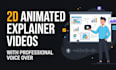 create a 2d animated explainer video with voice over