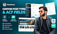 create wordpress custom post types and acf fields
