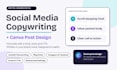 social media copywriting and canva post design