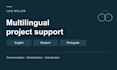 provide multilingual administrative and project support