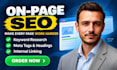 optimize on page SEO with keyword research and internal linking