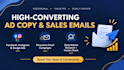 write high converting ad copy and sales emails