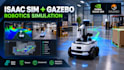 create advanced isaac sim and gazebo simulations
