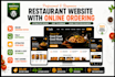 design a restaurant website with online ordering and reservation system
