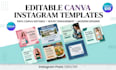 design editable canva templates for posts and stories