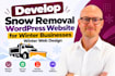 develop snow removal wordpress website for winter businesses winter web design
